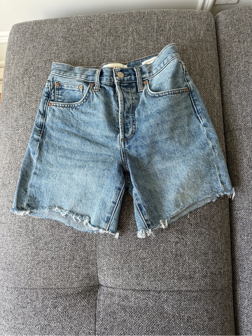 Aritzia denim forum yoko high rise thigh shorts